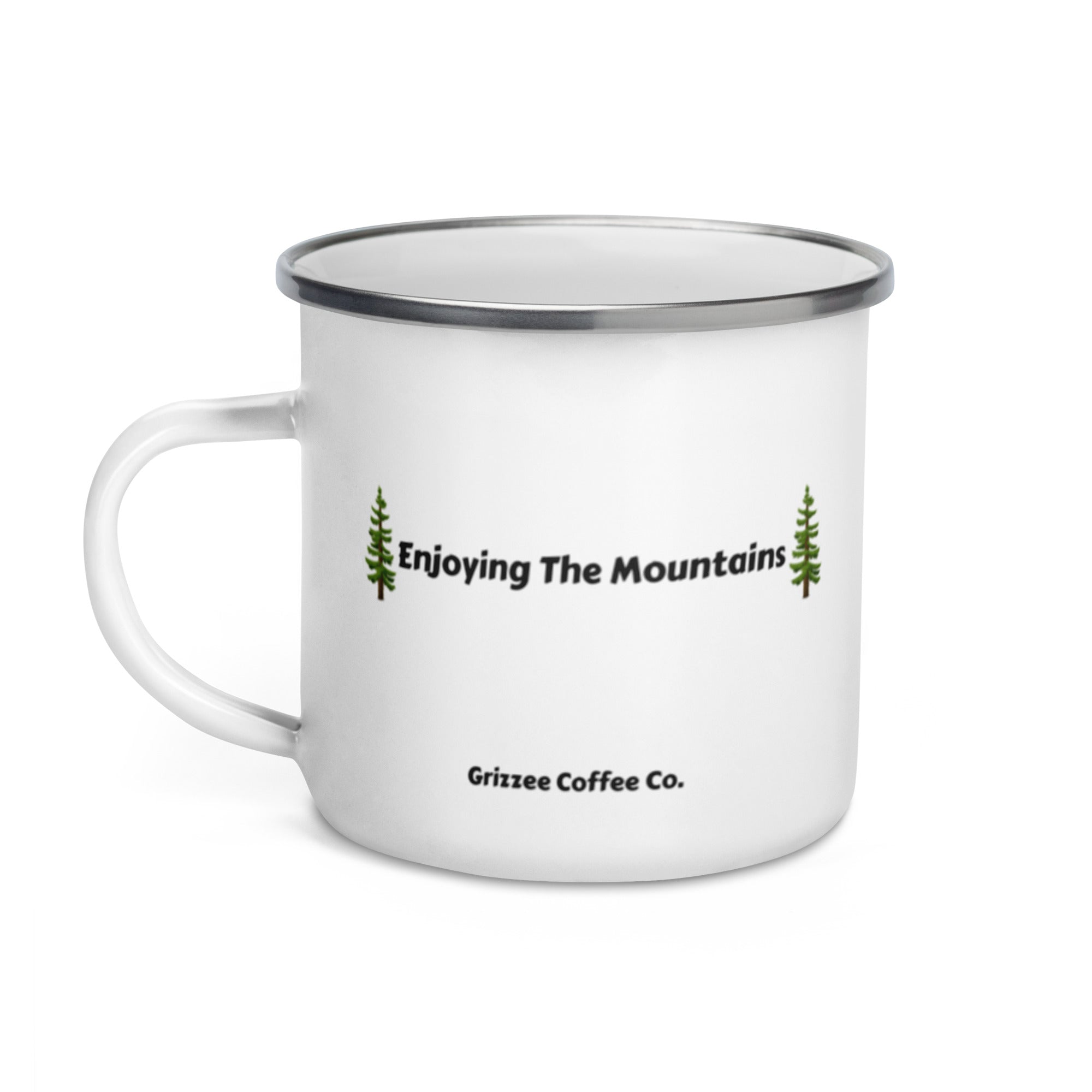 Enamel Coffee Wine Mugs, Cups Mountain Coffee